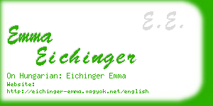 emma eichinger business card